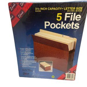 Smead‎ 73824 Five File Pockets 3 1/2 Capacity Letter Size Heavy Duty